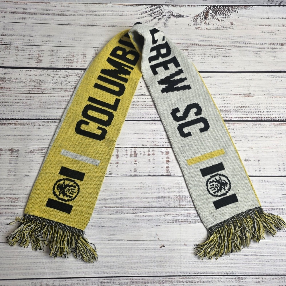 MLS Columbus Crew SC Club And City Together As One Black Yellow 60"x7" Knit